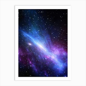 Deep Space Scene Featuring A Nebula With Hues Of Purples And Blues Stars Emitting A Soft Glow With (2) Poster