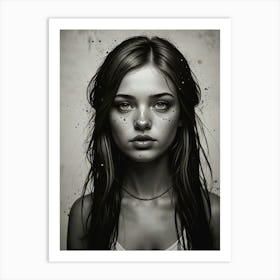 Portrait Of A Girl Art Print