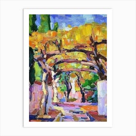 Arbour Grapes in Mallorca Art Print