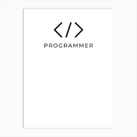 Programmer Logo 1 Art Print