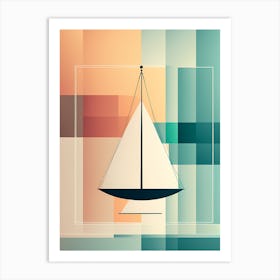 On A CUBIC Background VECTOR ART Art Print