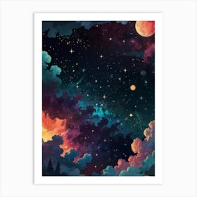 Galaxy Wallpaper Art Print