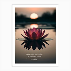 Peace Comes From Within Art Print