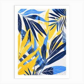 Tropical Leaves Canvas Print 3 Art Print