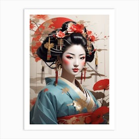 Geisha 5 Art Print