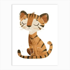 Charming Nursery Kids Animals Tiger 3 Art Print