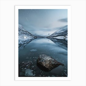 Fjords At Night Art Print