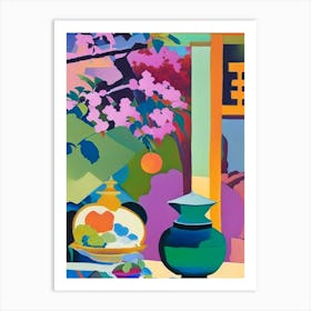 Kenrokuen, Japan Abstract Still Life Art Print