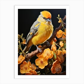 Bird On A Branch Art Print