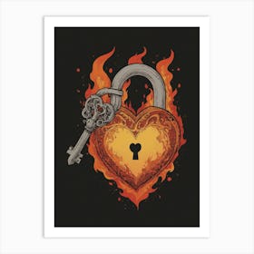 Heart Of Fire 63 Art Print