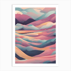 Abstract Landscape Painting 7 Art Print