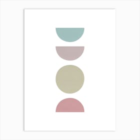 Pastel Circles Art Print