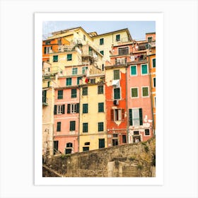 Colorful Houses In Cinque Terre Art Print