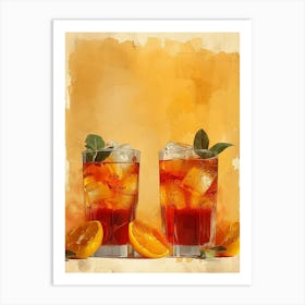 Aperol Spritz Orange 27 Art Print