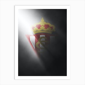 Sporting De Gijón Spain Football Poster Art Print