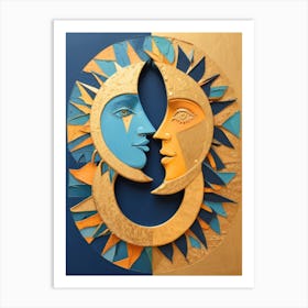 Sun And Moon Art Print