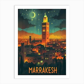 Marrakesh Traveling Art Print