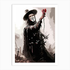 V For Vendetta movie 6 Art Print