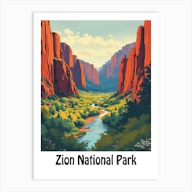 Zion National Park Art Print