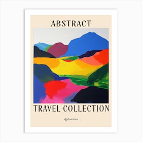 Abstract Travel Collection Poster Afghanistan 5 Art Print