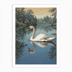 Swan! Art Print