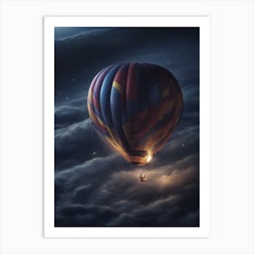 Hot Air Balloon In The Sky Art Print