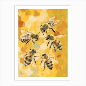Meliponini Bee Storybook Illustrations 1 Art Print