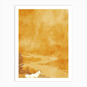 Fox In The Woods 1 Art Print