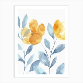 Yellow Flowers 8 Art Print