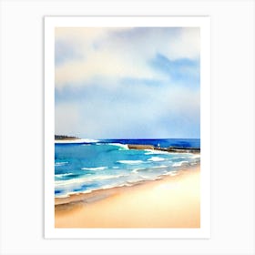 Bondi Beach 4, Sydney, Australia Watercolour Art Print