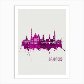 Bradford England City Purple Art Print