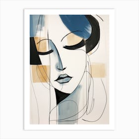 Abstract Of A Woman 17 Art Print