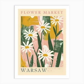 Flower Market Warsaw Art Print