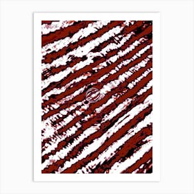 Red And White Stripes 2 Art Print