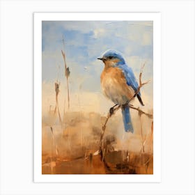 Bird Painting Eastern Bluebird 2 Art Print