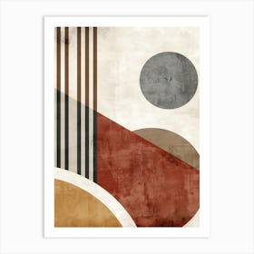 Leverkusen Minimal Flow - Minimalist Bauhaus Art Print