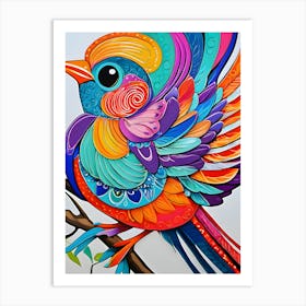 Colorful Bird ~ Reimagined 7 Art Print