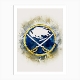 Buffalo Sabres Watercolor Art Print