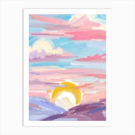 Sunset Painting 13 Art Print