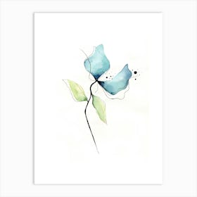 Watercolor Flower 1 Art Print