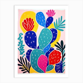 Cactus, Matisse style 1 Art Print