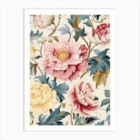 Peony Wallpaper 5 Art Print