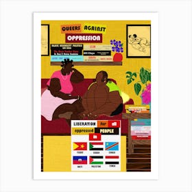 Queers Against Oppression (1) Art Print