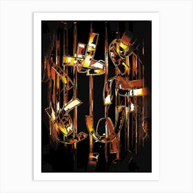 lights curve 4 Art Print