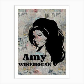 Amy Winehouse Portrait Art Print