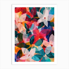 Abstract Floral Pattern 2 Art Print