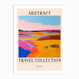 Abstract Travel Collection Poster Botswana 2 Art Print