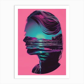 Woman'S Face 8 Art Print