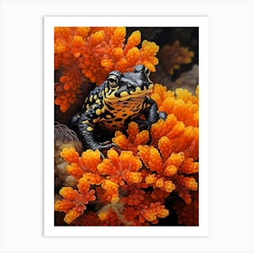 Fire Bellied Toad Realistic 5 Art Print