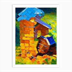 Honey Beehive 1 Painting Art Print